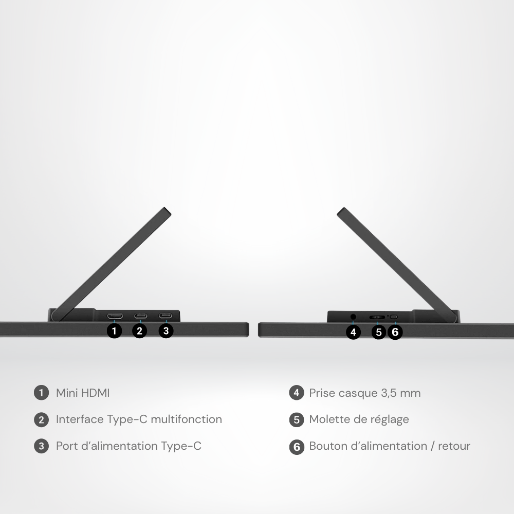 Moniteur portable 15,6 pouces FHD IPS
