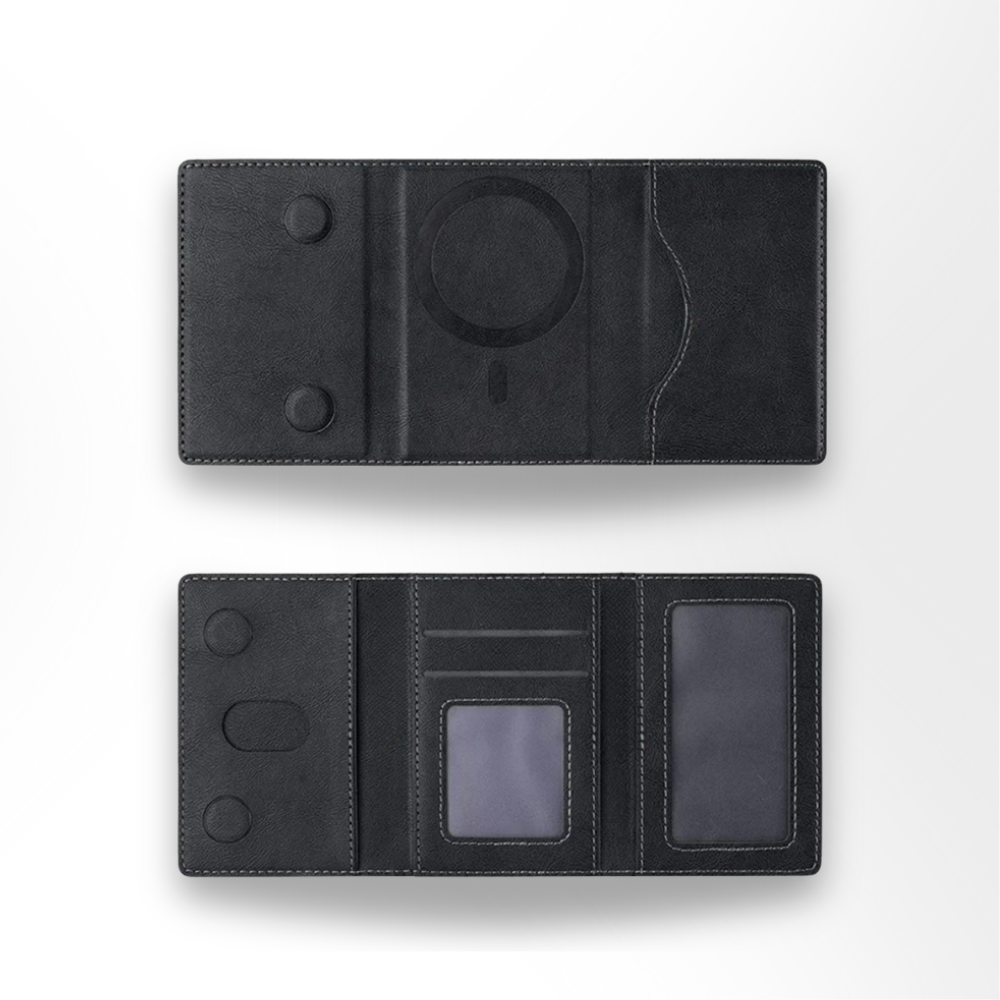 Portefeuille magnétique iPhone Magsafe – Étui cuir PU avec 6 cartes