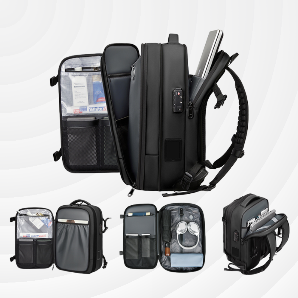 NomadLock 2 — 25 à 50L - Sac à Dos Étanche, Extensible et à Compression