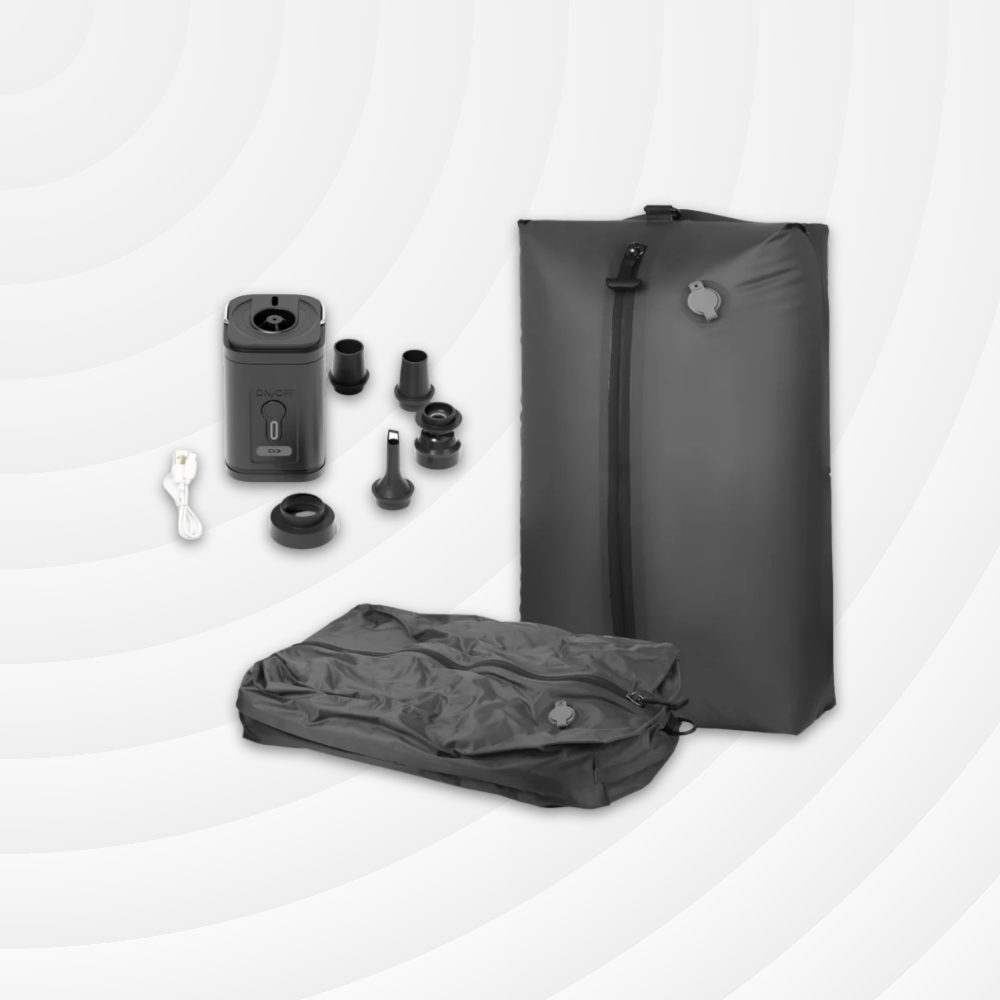 Sac de compression sous vide 17L – Rangement voyage avec pompe intégrée