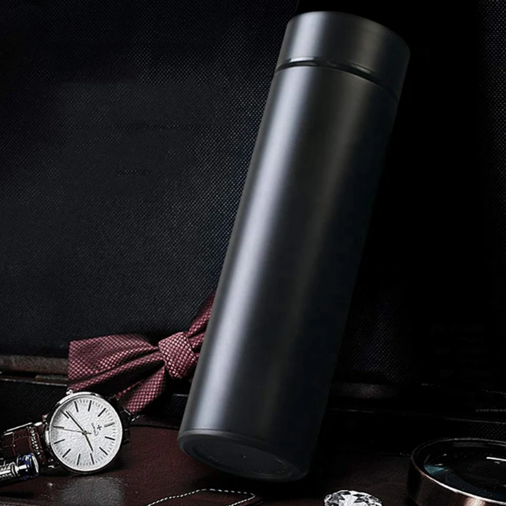 Bouteille d’eau intelligente inox – Isotherme double paroi avec affichage LED
