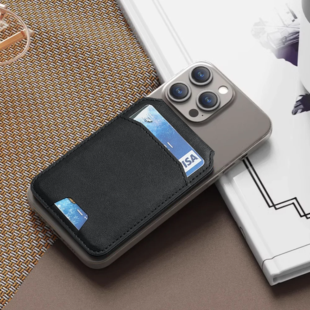 Étui portefeuille luxe cuir magnétique – Compatible iPhone 16/15/14 Pro Max