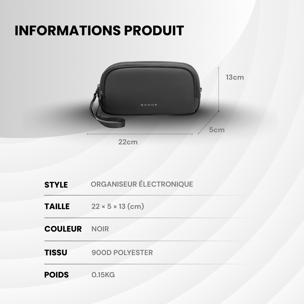 CableCase – Pochette Multi-Câbles