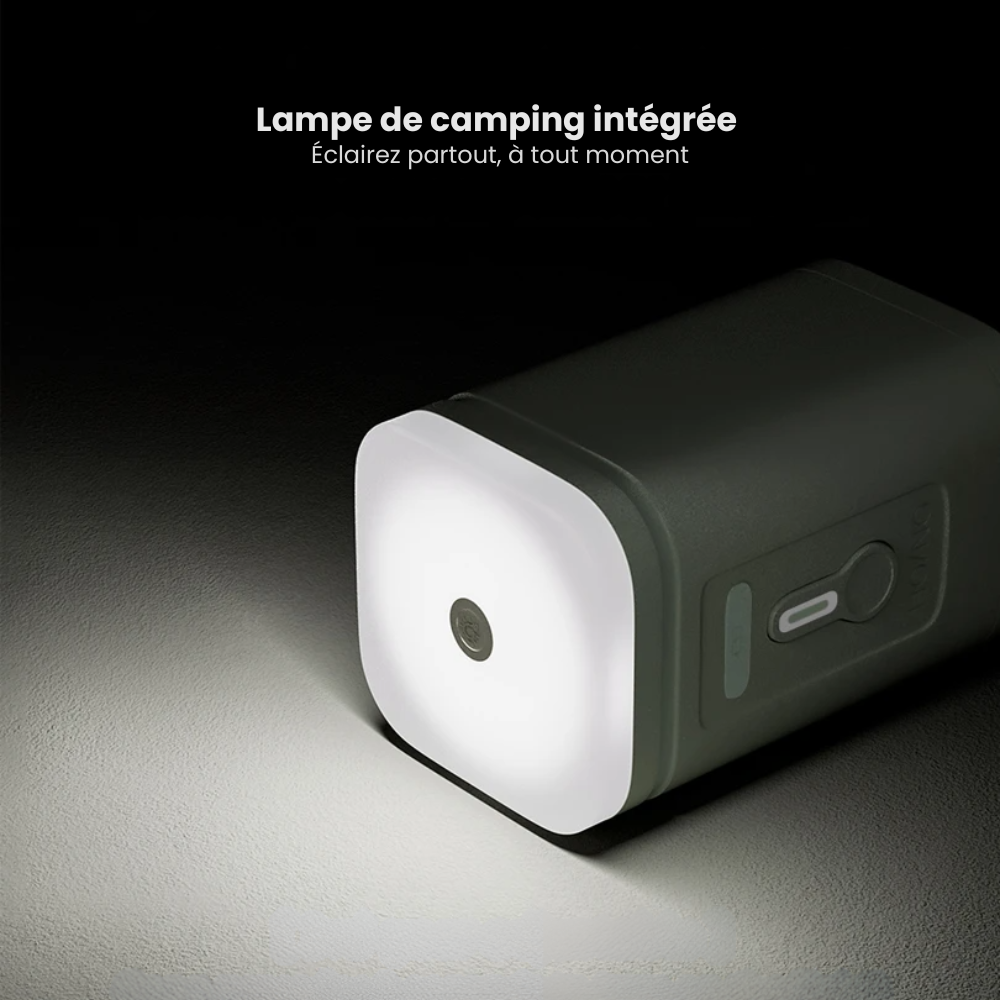 Pompe à air portable sans fil – Gonflage et dégonflage rapide avec 5 embouts