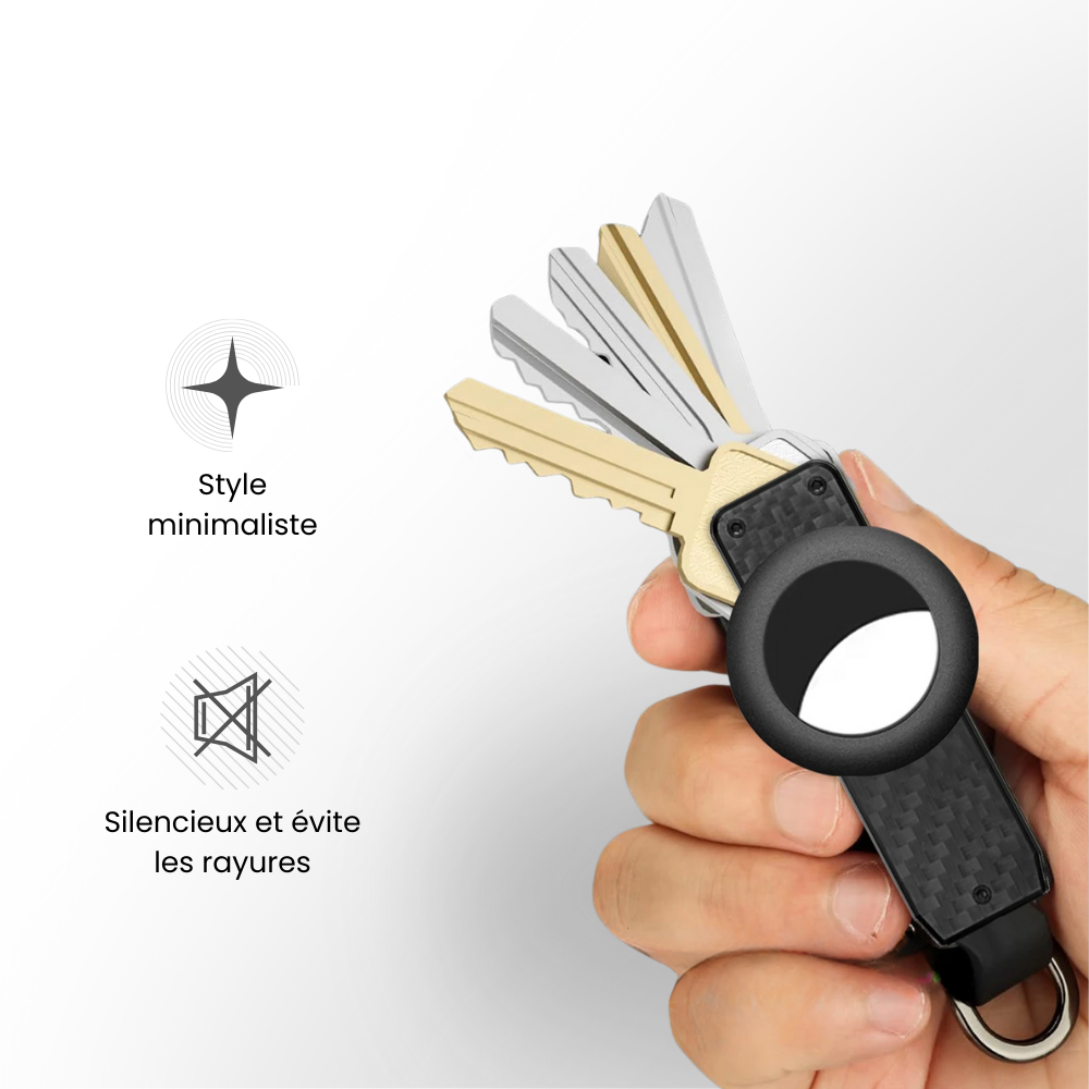 Organiseur de clés minimaliste en aluminium – Porte-clés compact 2 à 5 clés
