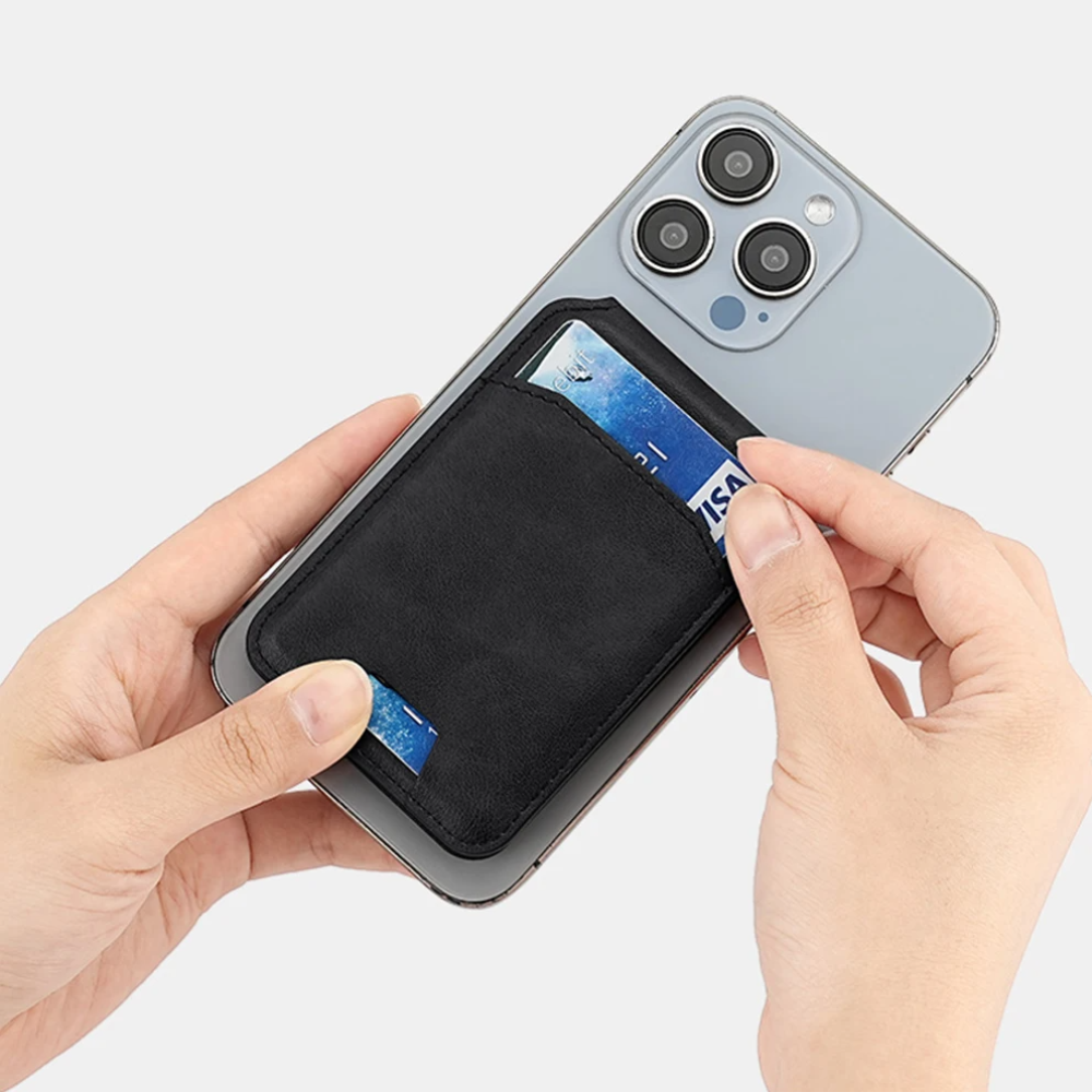 Étui portefeuille luxe cuir magnétique – Compatible iPhone 16/15/14 Pro Max