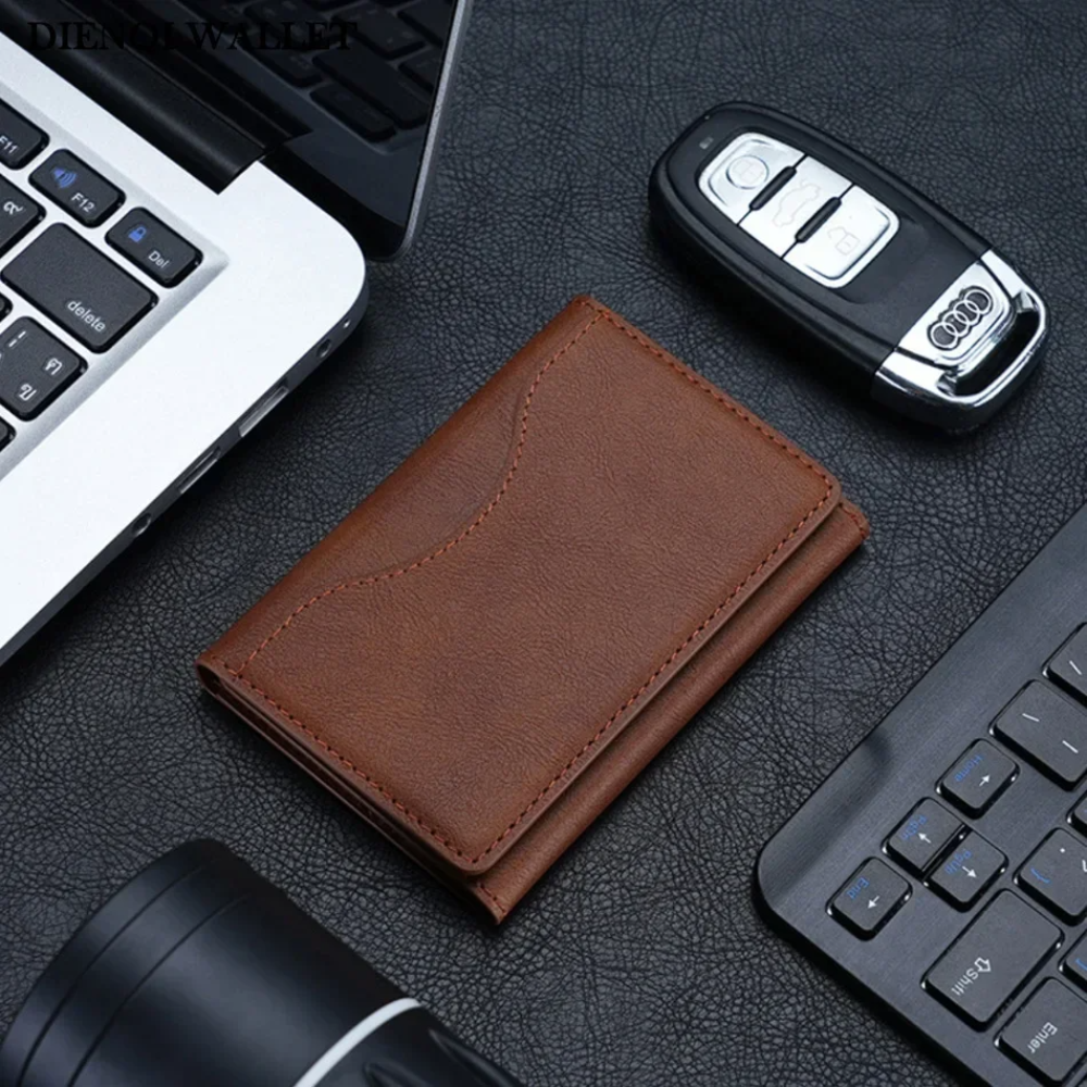 Portefeuille magnétique iPhone Magsafe – Étui cuir PU avec 6 cartes