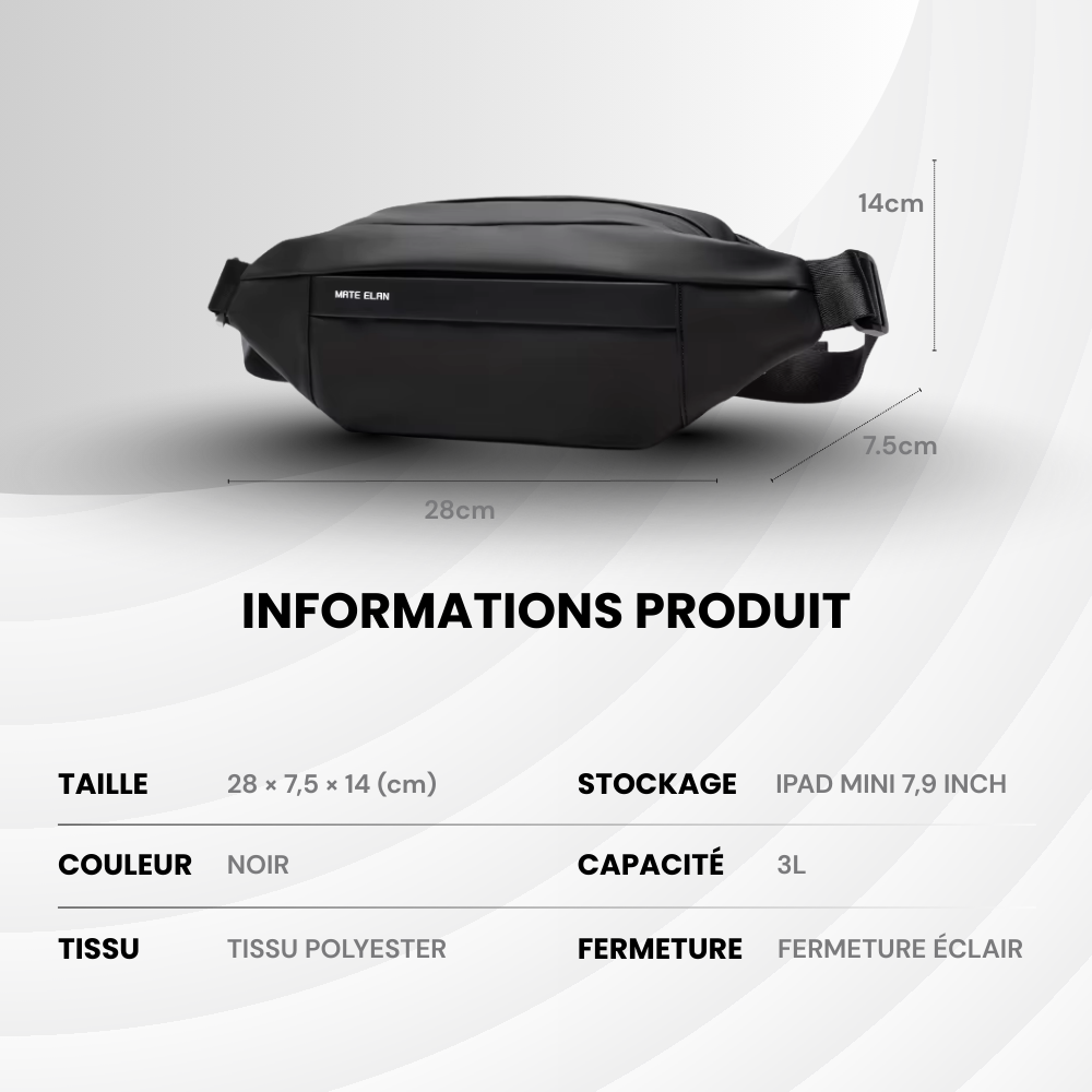 StrapGo – sac à bandoulière simple, pratique, toujours en mouvement