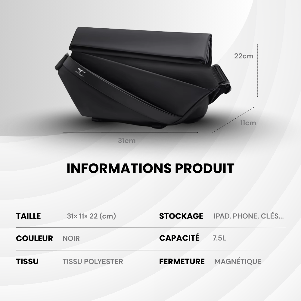 OnTheGo – Sac bandoulière pensé pour la mobilité
