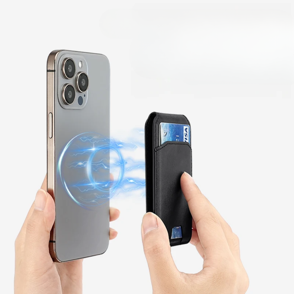 Étui portefeuille luxe cuir magnétique – Compatible iPhone 16/15/14 Pro Max