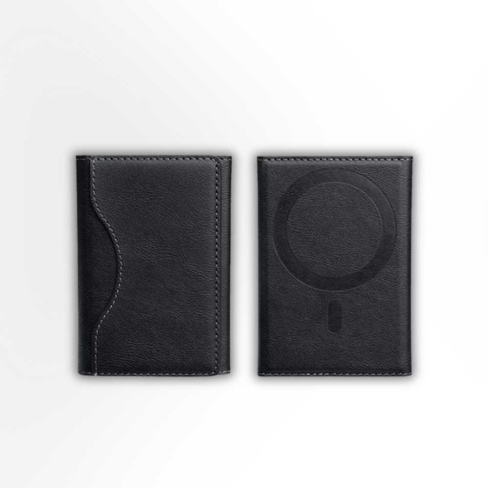Portefeuille magnétique iPhone Magsafe – Étui cuir PU avec 6 cartes