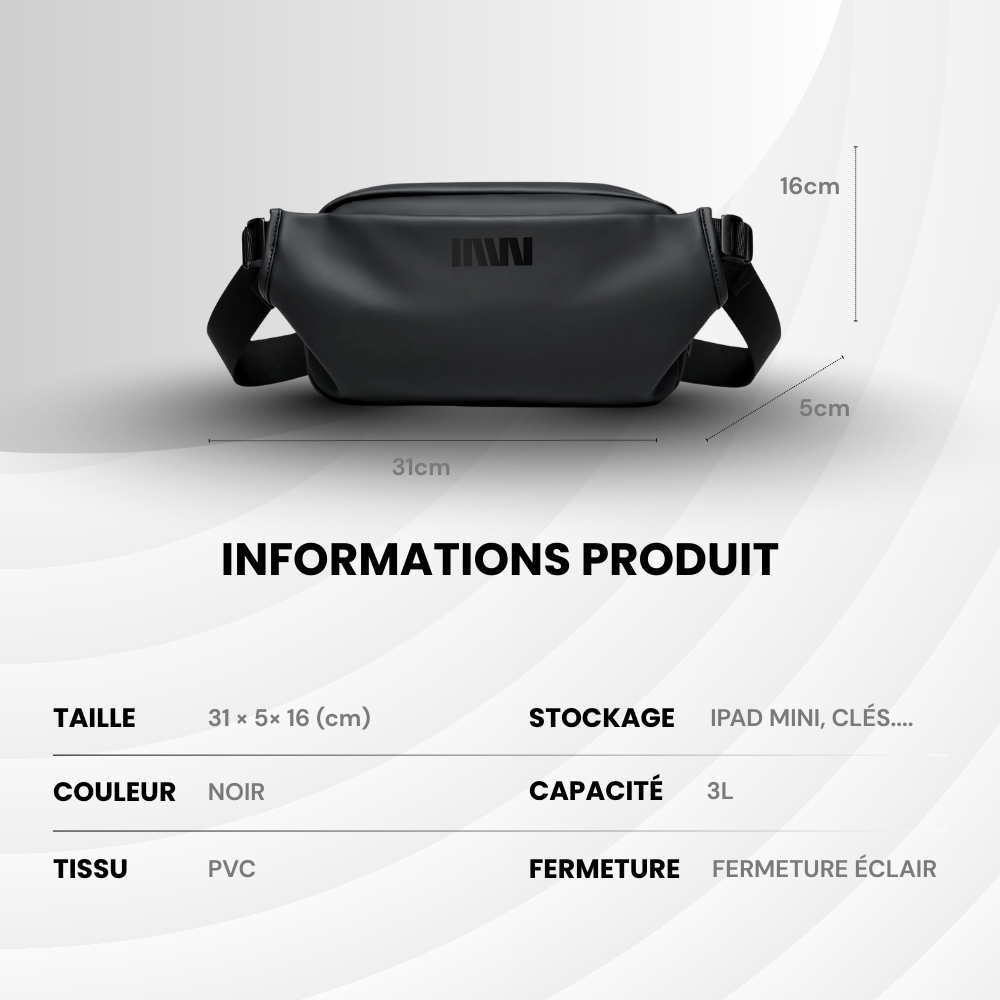 PackLite – Sac bandoulière pour voyager léger