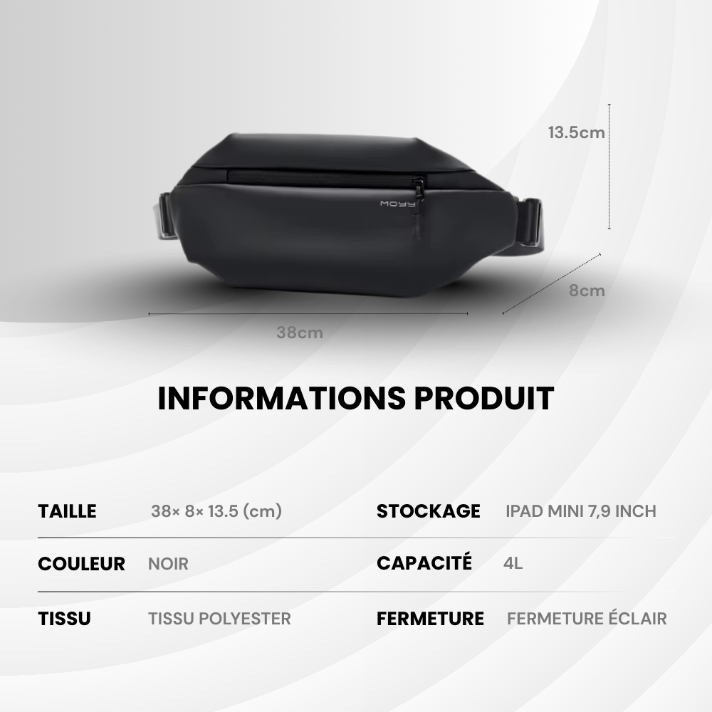 CrossPath – sac à bandoulière compact & organisé