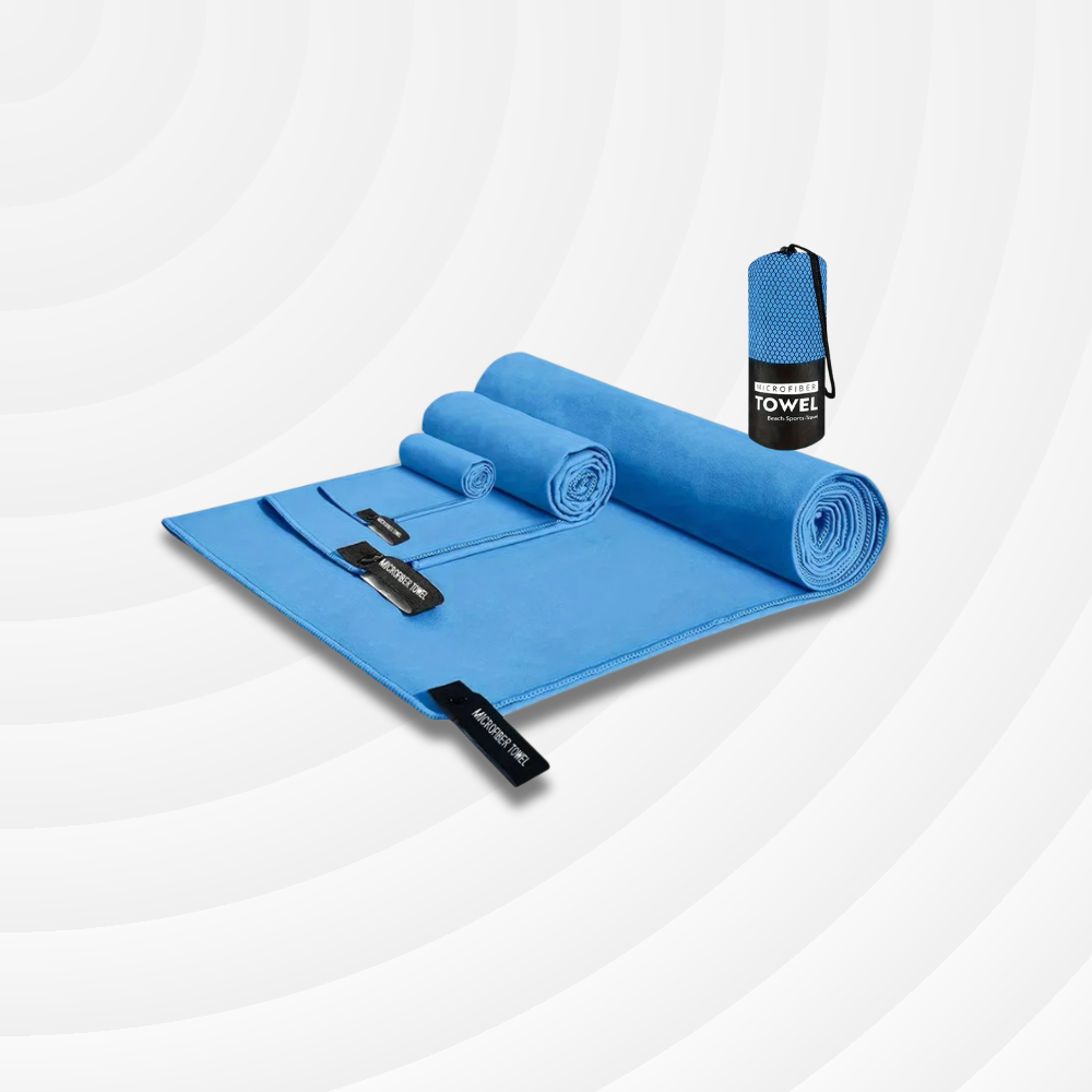 Serviette de sport microfibre séchage rapide – Yoga, voyage, piscine (lot de 3)