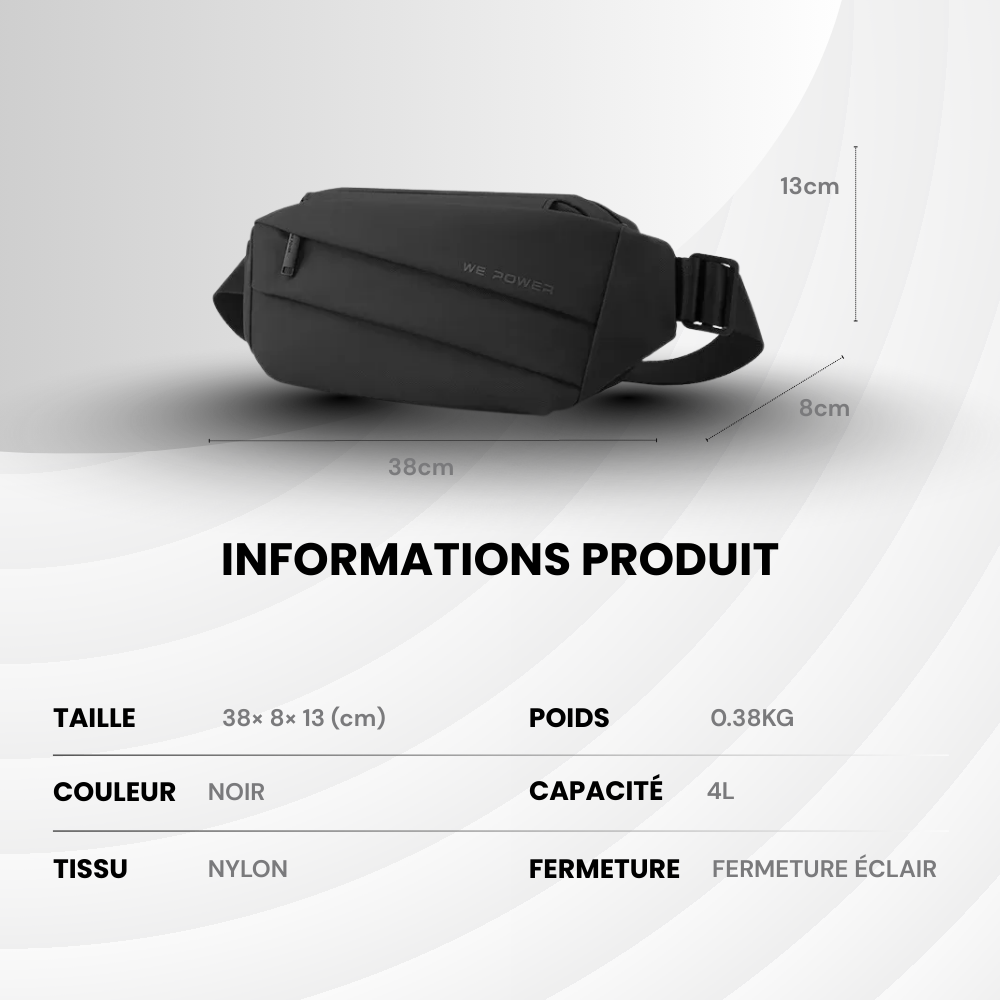 StreamLine – Sac bandoulière épuré et organisé