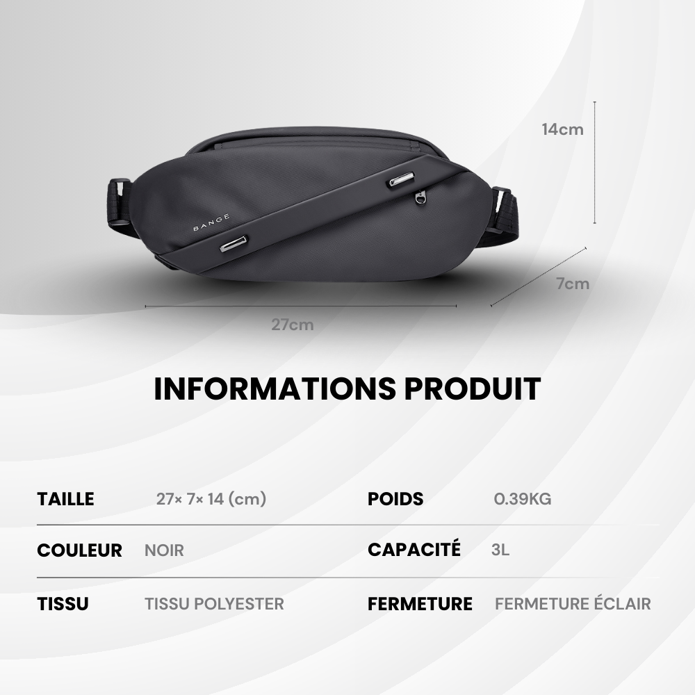 NomadSide — sac à bandoulière compact & organisé