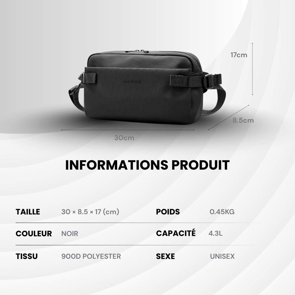 CityStride – Sac bandoulière citadin actif