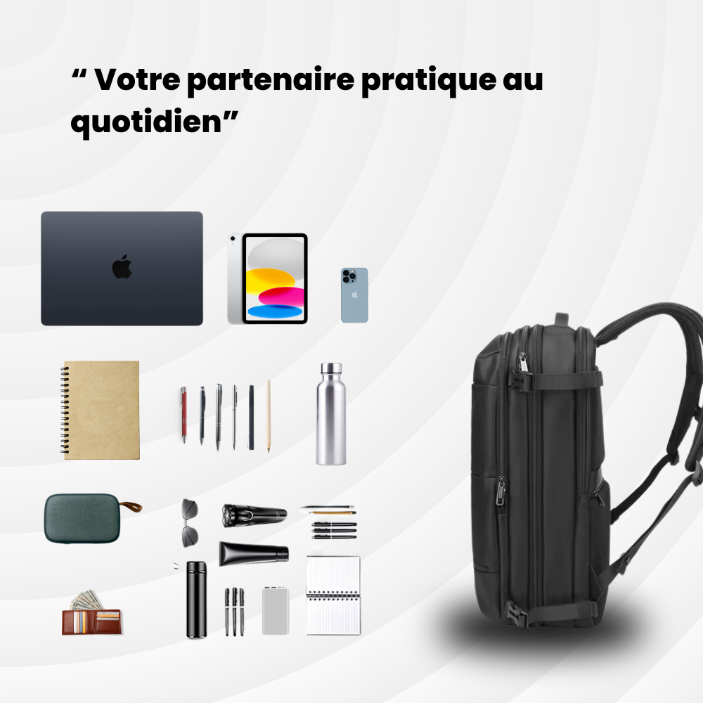 SoftBack — 27 à 37L — Sac à dos Extensible et à Compression