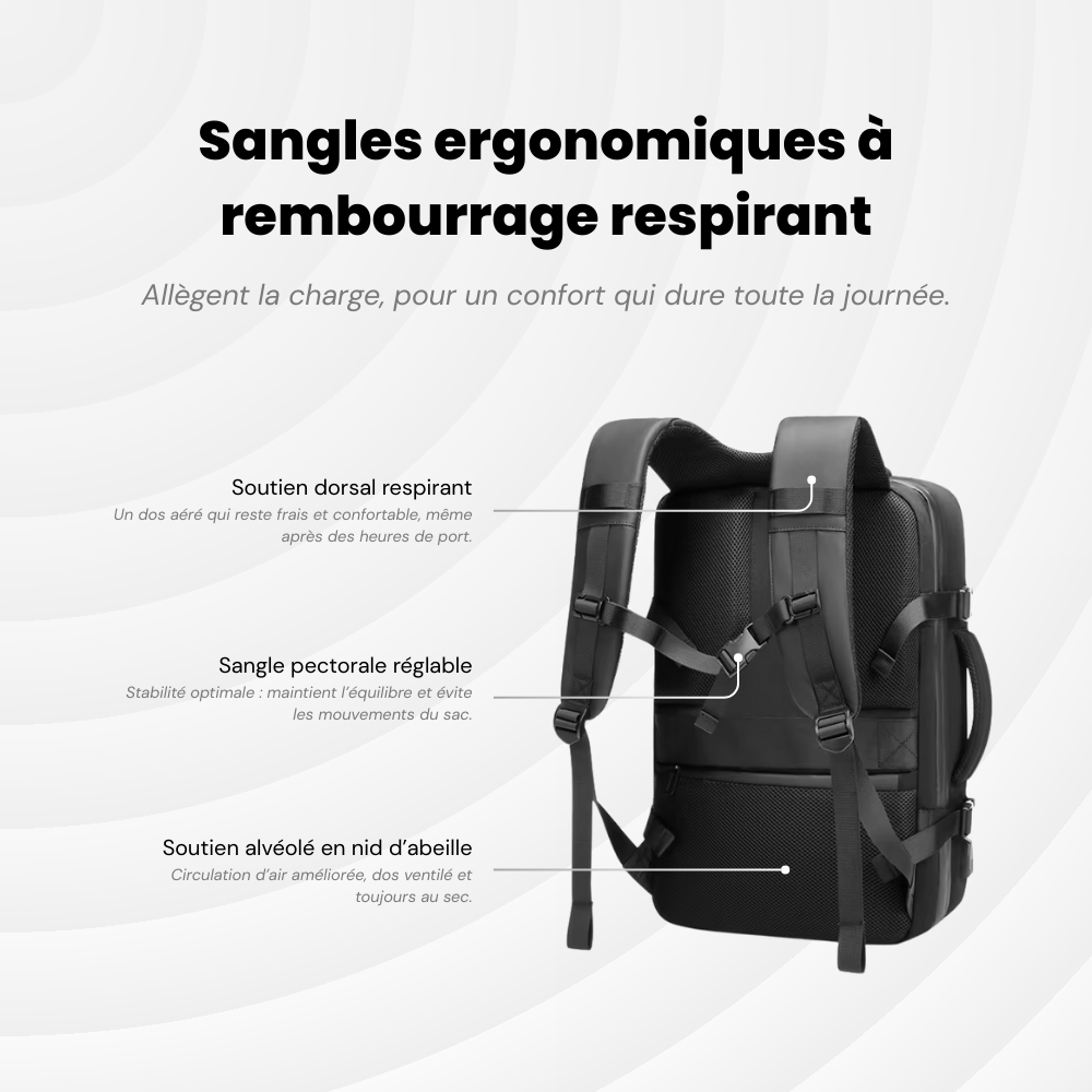 NomadPack — 25 à 40 L - Sac à dos Extensible et à Compression