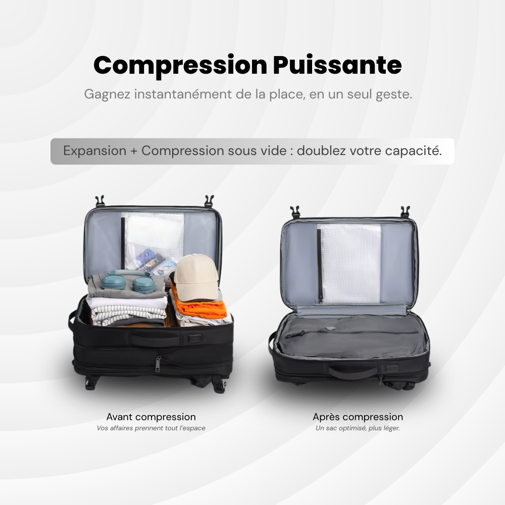 SoftBack — 27 à 37L — Sac à dos Extensible et à Compression