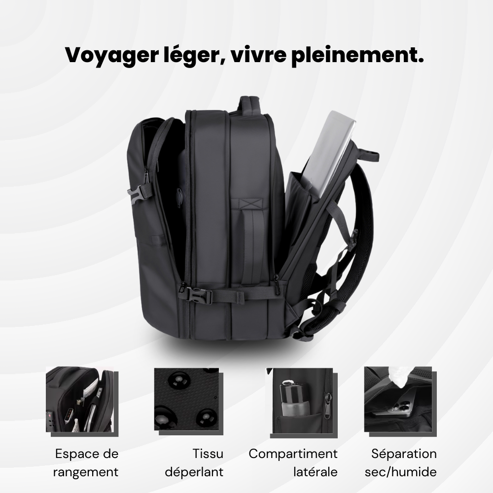 Nomadlite — 20 à 35L Sac à dos extensible et à Compression
