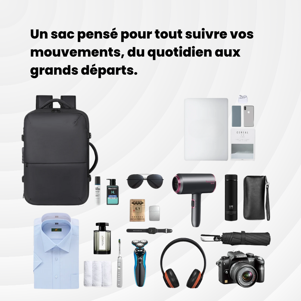 Nomadlite — 20 à 35L Sac à dos extensible et à Compression