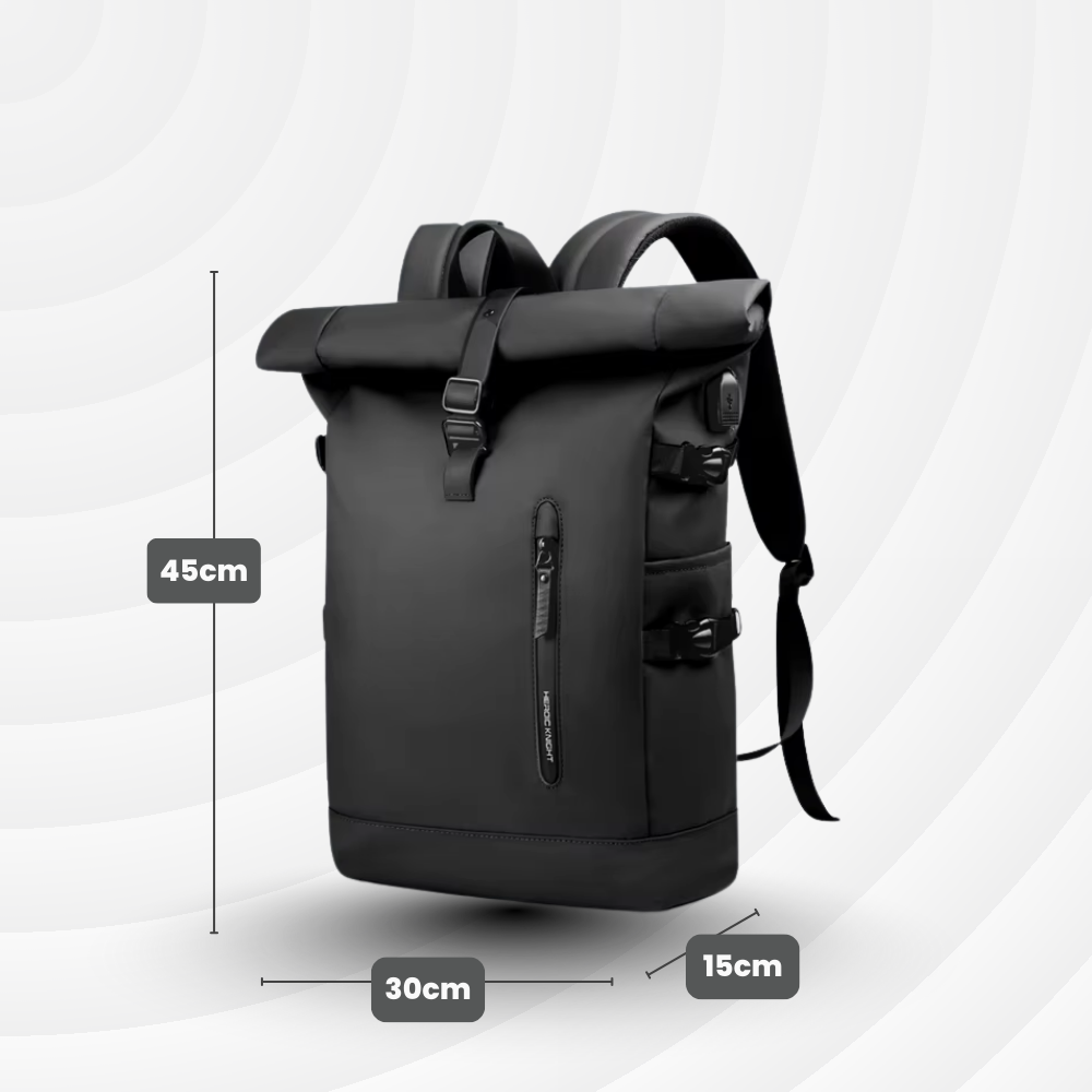 Roll NomadBack — 20 à 27 L - Sac à dos extensible & USB