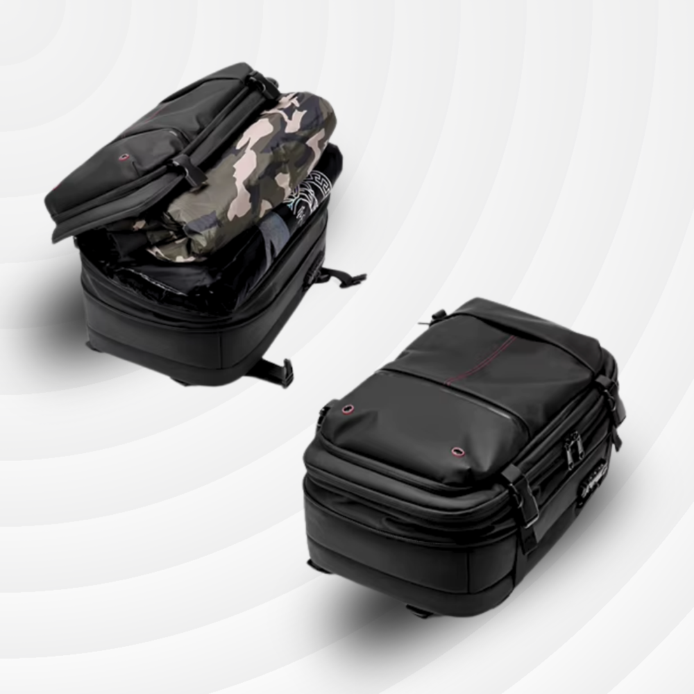 NomadLock 2 — 25 à 50L - Sac à Dos Étanche, Extensible et à Compression
