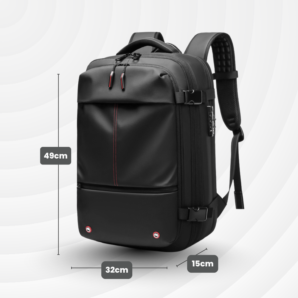 NomadLock 2 — 25 à 50L - Sac à Dos Étanche, Extensible et à Compression
