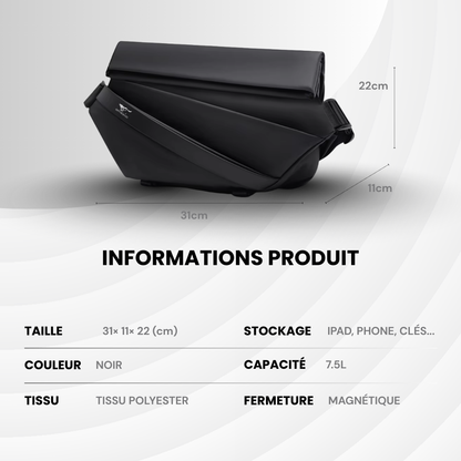 OnTheGo – Sac bandoulière pensé pour la mobilité
