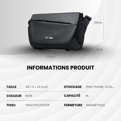 VoyagerOne – Sac bandoulière minimaliste, prêt à tout