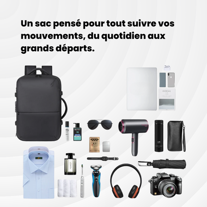 Nomadlite — 20 à 35L  Sac à dos extensible et à Compression