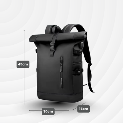 Roll NomadBack — 20 à 27 L - Sac à dos extensible & USB