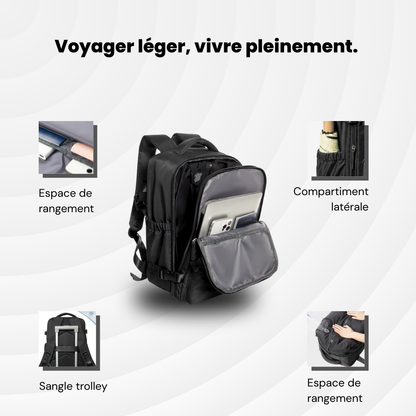 Usual — Backpack Lite 20 à 30L - Sac à dos extensible et à Compression