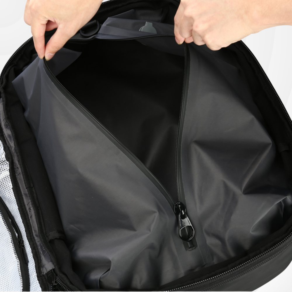 NomadLock — 25 à 50L – Sac à Dos Étanche & Extensible à Compression