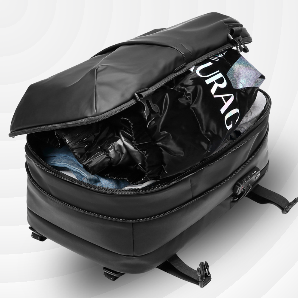 NomadLock — 25 à 50L – Sac à Dos Étanche & Extensible à Compression