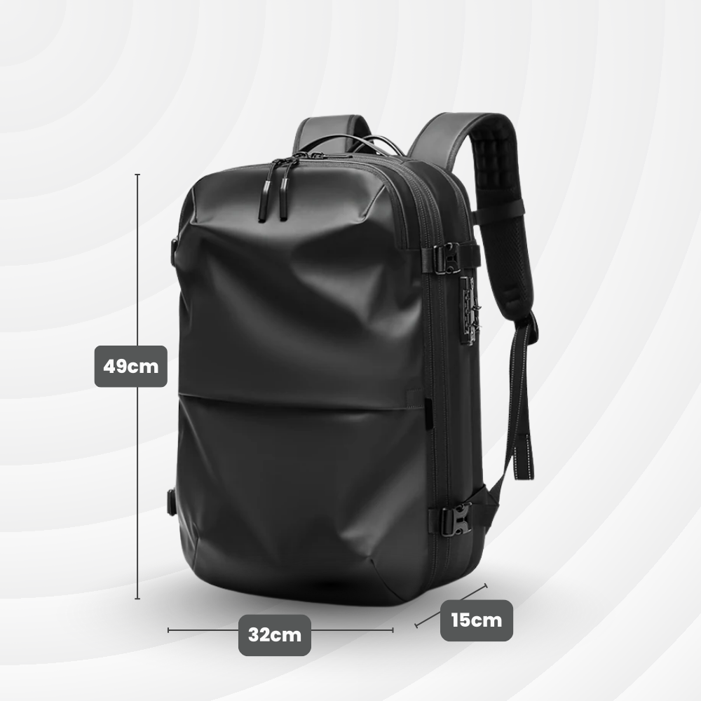 NomadLock — 25 à 50L – Sac à Dos Étanche & Extensible à Compression