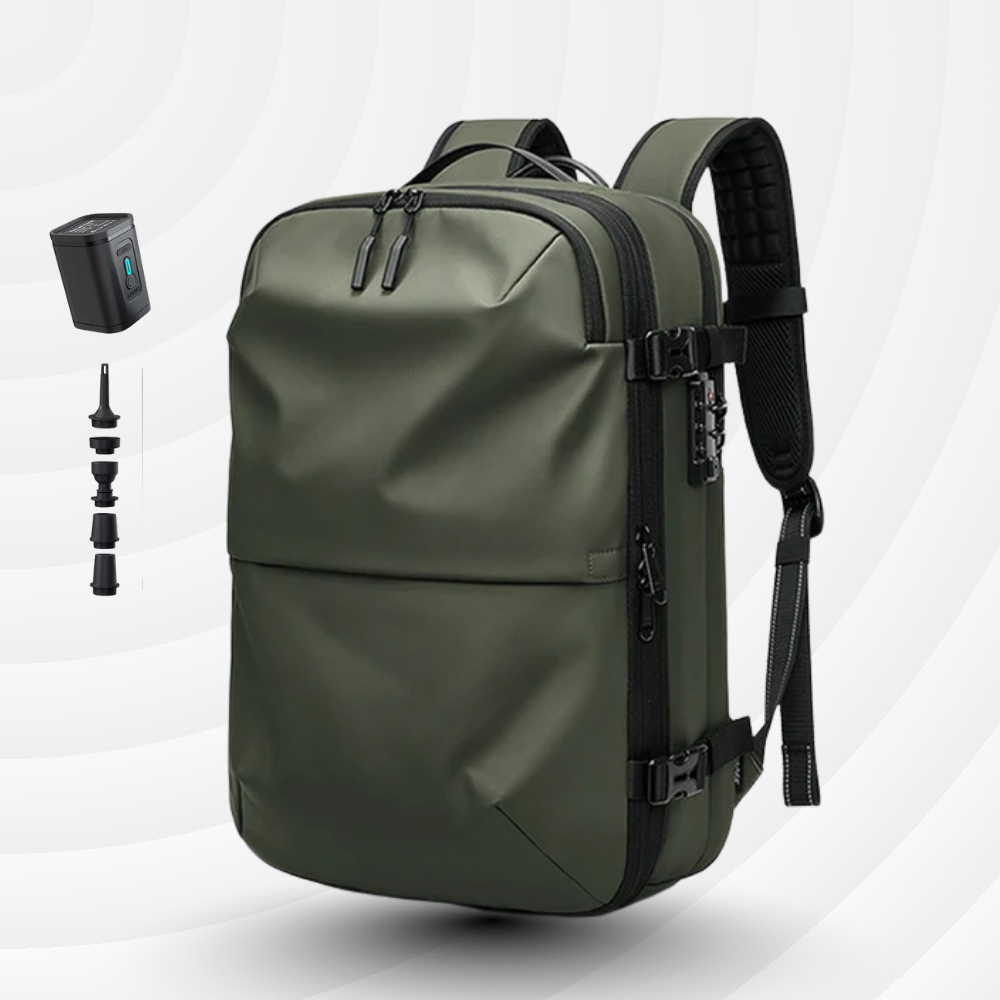 NomadLock — 25 à 50L – Sac à Dos Étanche & Extensible à Compression